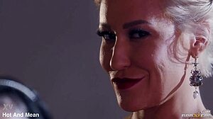 Ryan Keely and Lulu Chu Finger Maid in Bathroom Cumshot