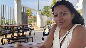 Latina Tourist Gets Desperate Workout in Casting Interview