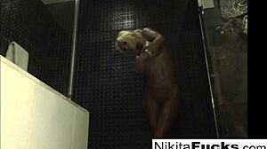 nikita von jamess sexy shower tease