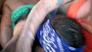 We paid the driver with our tight pussies in the car.