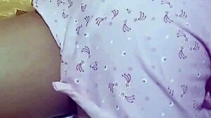 Peruvian milf sucks cock in robe, rides to creampie outdoors