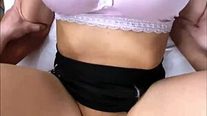 petite tetona gets missionary creampie after college cheating session.