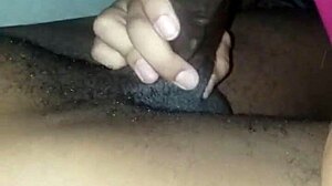 Mimi Sucking My Monster Big Black Cock Until Cum Flows From Her Mouth