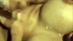 Shemale Ejaculates on Her Own Face