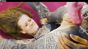 Tattoed Couple Hard Fucking Anal Play