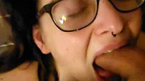 Belle is tied down for throat use