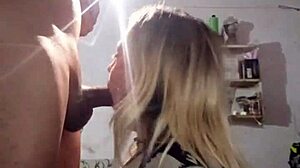 Addicted to Hot Jizz Swallowing Deepthroat Blonde Sucking Cum Beautiful Babe