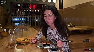 Ever wondered about sucking dick in a sushi bar toilet then eating rolls with cum on your face?