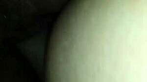 Giving it to my woman in the ass while she's tied up.