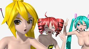 hatsune miku teto neru triple baka project diva full nude mod