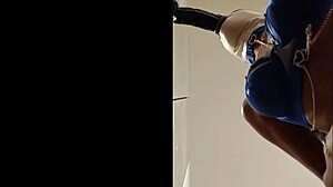 preview of sucking 3 cocks shows brunette amateur latina milf deepthroating big monster cock with cum in mouth and moaning in latex.