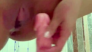 Latina Gives Handjob in Shower!
