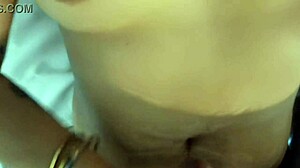 Amateur Guy Cums in Her Navel During Fetish Play with Natural Tits and Belly Focus