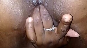 This ebony amateur from the city loves playing with her big pussy lips using toys and vibrator for squirting solo fun. She fingers deeply in close-up, showing off that massive beaver.