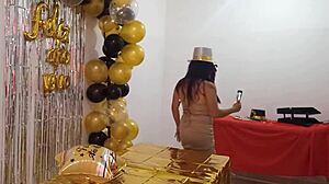 Beautiful Lady Parties With Big Pussy In Whore Dress!