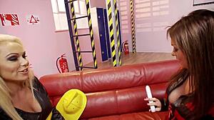 paige ashley and caprice jane are lesbians who use sex toys to enjoy themselves