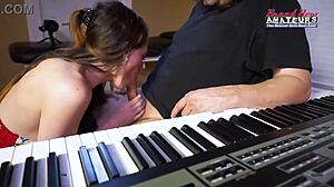 petite busty cloe sucks big cock then gets wet pussy drilled deep with facial 😜💦