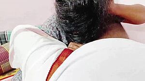 Desi Wife Gives Dirty Blowjob On Boobs With Telugu Dirty Talk!