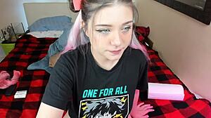 Why not start with a sexy blowjob using my cute vibrator toy?