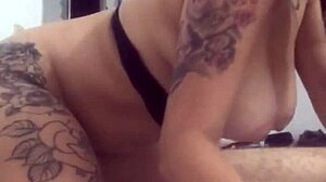 Naughty Busty Girl Sucks Thick Cock