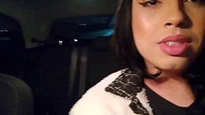 Captain Piça Takes Outdoor Car Ride For Brazilian Transsexual Adventure