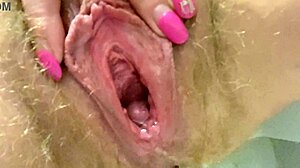 PEE FART and SEXY CLOSE UP of HAIRY PUSSY GAPE in 4K 60FPS