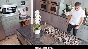 After a fun game of hide and seek, tiny Asian beauty Mina Luxx casually sucks her boyfriend's thick cock.