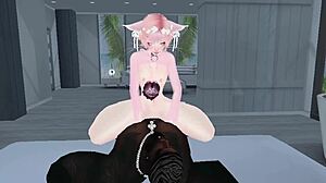 Femboy takes monster big black cock for hardcore anal fucking and creampie