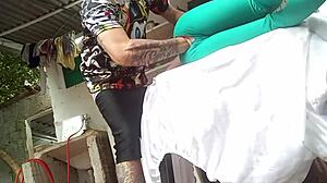 Indulging in pastor's stepdaughter fantasy with curvy sex doll toy