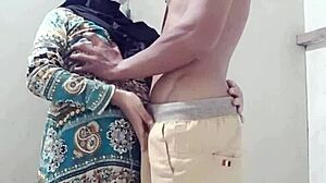 Oh shoot, I'm ngentot this housewife with big tits while her husband is at work, bent over doggystyle