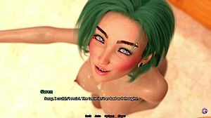 Stepsis sneaks into the shower to suck stepbros cock. Then they dive into 3D hentai animated porn with anal and creampie in family crush game.