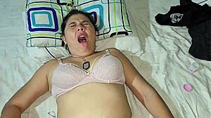 punishment for my white-skinned blonde girlfriend's ass with latina anal assfucking sex