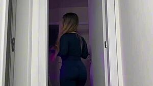 big butt in tight leggings
