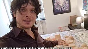 Italian Nemesi craves a huge monster cock for intense squirting ride on Tantaly fuck doll with dirty talk.