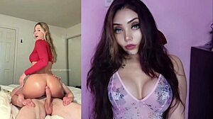 perfect hot blonde latina teen gets creampie orgasm in pov masturbation