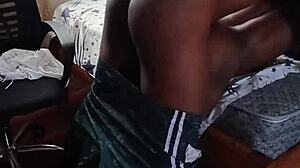 hardcore doggystyle pounding petite ebony tits with monster cock in homemade rough scene