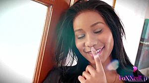 jenna foxx savors her fingers after a steamy solo pussy play session