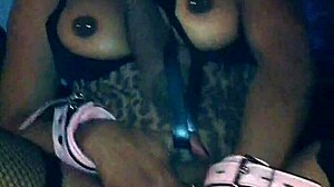 ebony hidden fantasy with dildo drilling pussy