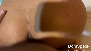 Big Ass Cambodian Girlfriend Pussy and Ass Smashed Hard with Spanking and Screaming in Garage Domination