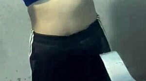 Student In Bathroom Of The Hotel