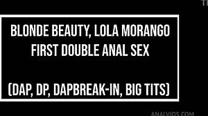 blonde brazilian beauty lola morango takes first double anal sex with dap breakin and monster cock gapes