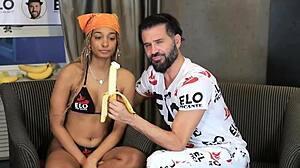 addis fouche plays rock paper scissors in a fun casting interview and ends up enjoying the creamy surprise