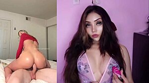 perfect hot blonde latina teen gets creampie orgasm in pov masturbation