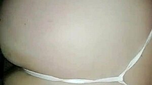 latina with a big ass bends over in doggystyle wearing a thong like a total slut