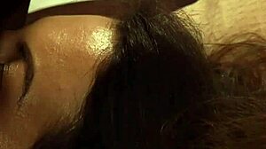 facesitting deep pussy fingering for lesbian slave by mistress in bondage