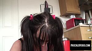 gorgeous mature babe with amazing huge titties gets boned after cleaning