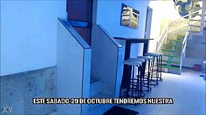 Whoa, Wild Colombian Swingers At The Halloween Party Clandestina Getting Into Group Action!