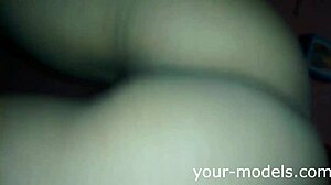 Stunning brunette amateur gently caresses her beautiful body in homemade solo session