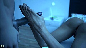 Milf Footjob and Soft Fuck