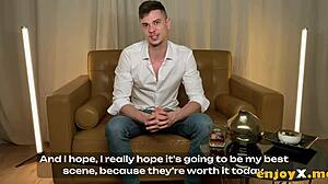 tommy kicks off his day with a wild 3some featuring two hot babes with huge tits in the kitchen!